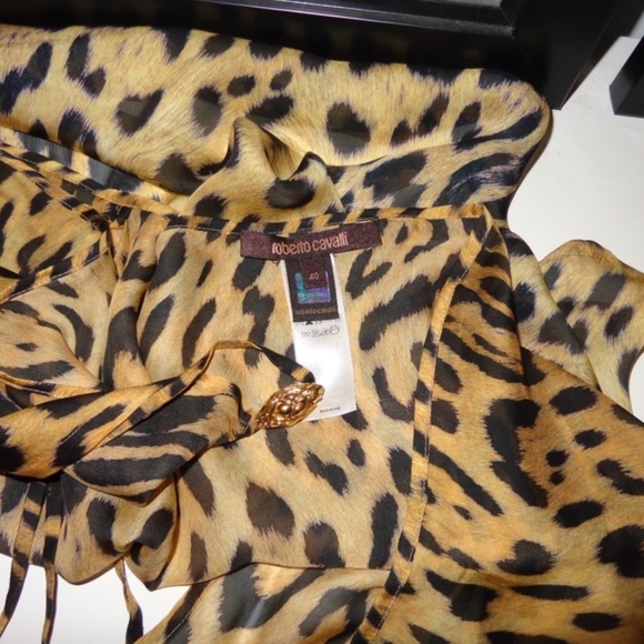 Roberto Cavalli Silk Wrap Skirt - Picture 3 of 3